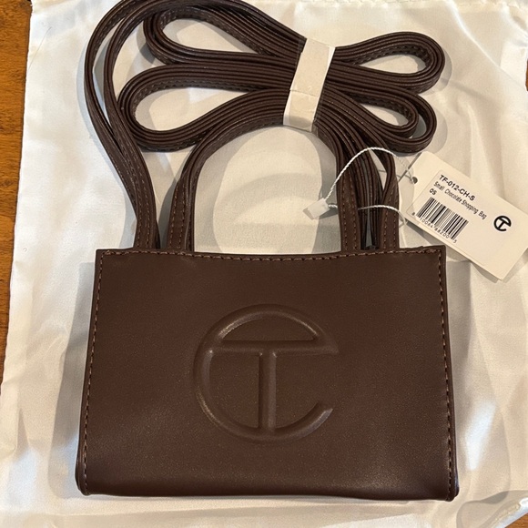 Telfar Handbags - Telfar Brown Mini Shopping Bag new with tags